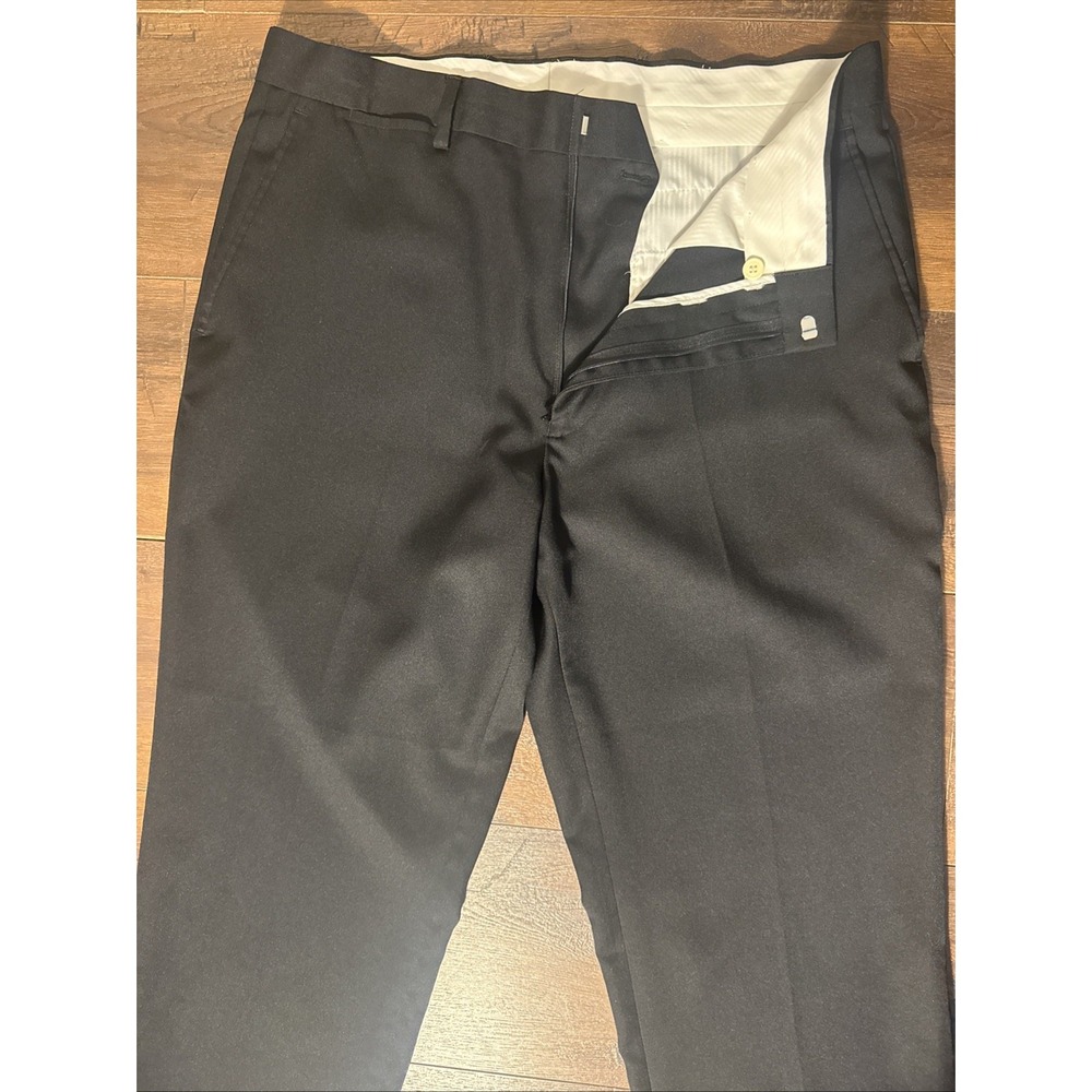 Louis Raphael Tailored Dress Pants Men's 36x30 Black Flat Front Career Casual - Picture 3 of 7